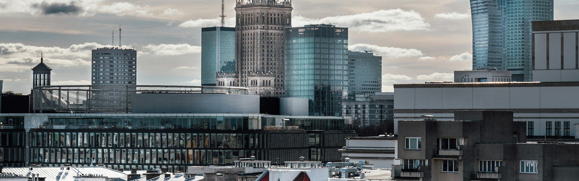 Panorama Warszawy z Pałacem Kultury i Nauki