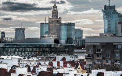 Panorama Warszawy z Pałacem Kultury i Nauki